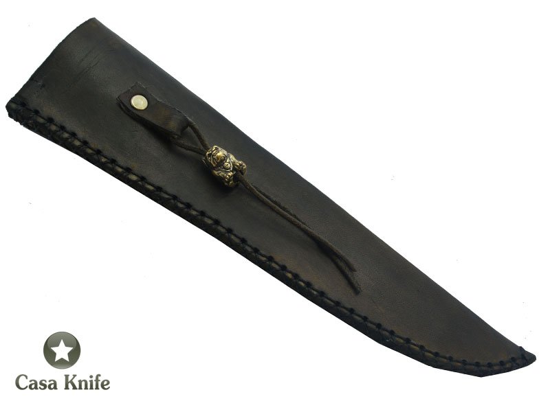Faca para churrasco Brüt Forge Monte Cristo para colecionador forjado em aço 6160. Empunhadura em Madeira Jamelão, 35 cm