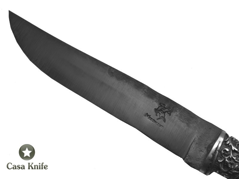 Faca para colecionador Montecristo forjado em aço C 75, com empunhadura em Ibuia, 26 cm