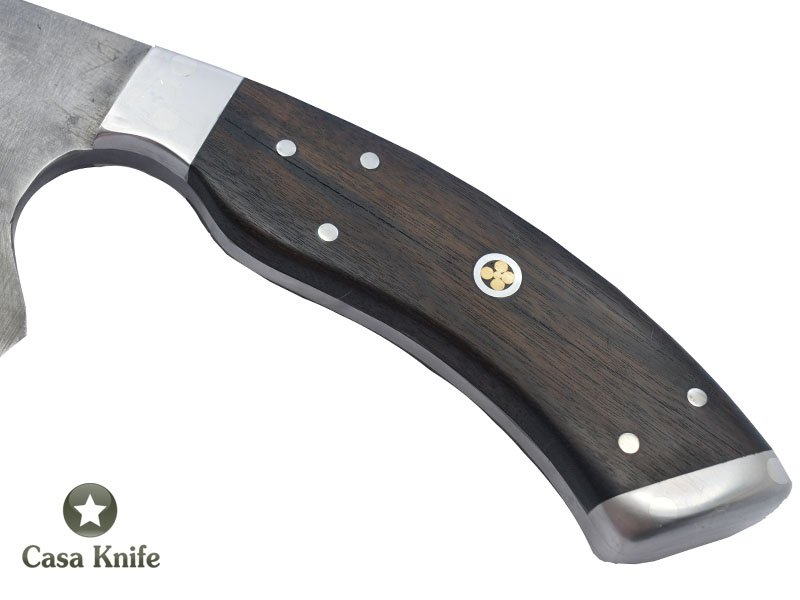 Montecristo Cutelo Brüt Forge para colecionador forjado em aço 1075. Empunhadura em Madeira Braúna , 33 cm