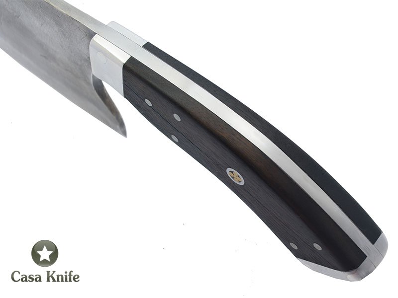 Montecristo Cutelo Brüt Forge para colecionador forjado em aço 1075. Empunhadura em Madeira Braúna , 33 cm