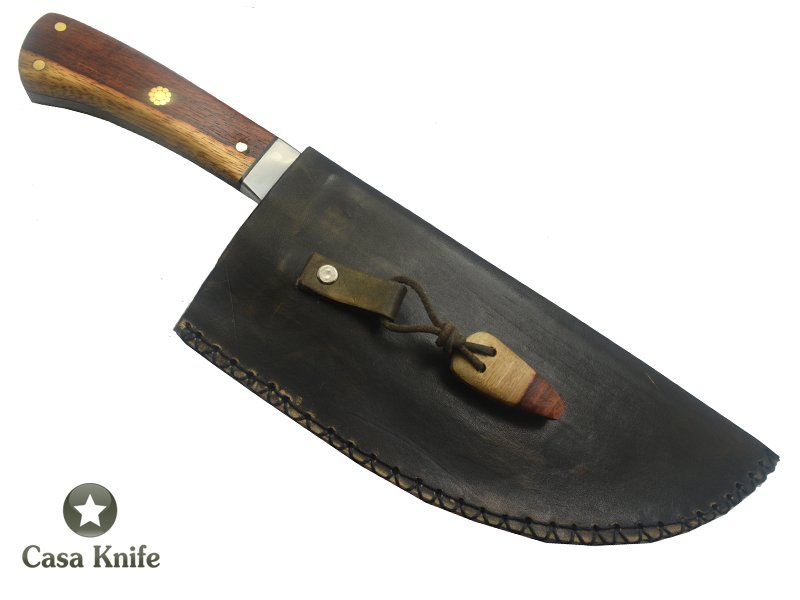Montecristo Cutelo para colecionador forjado em aço 5160. Empunhadura em Jacarandá, 34 cm