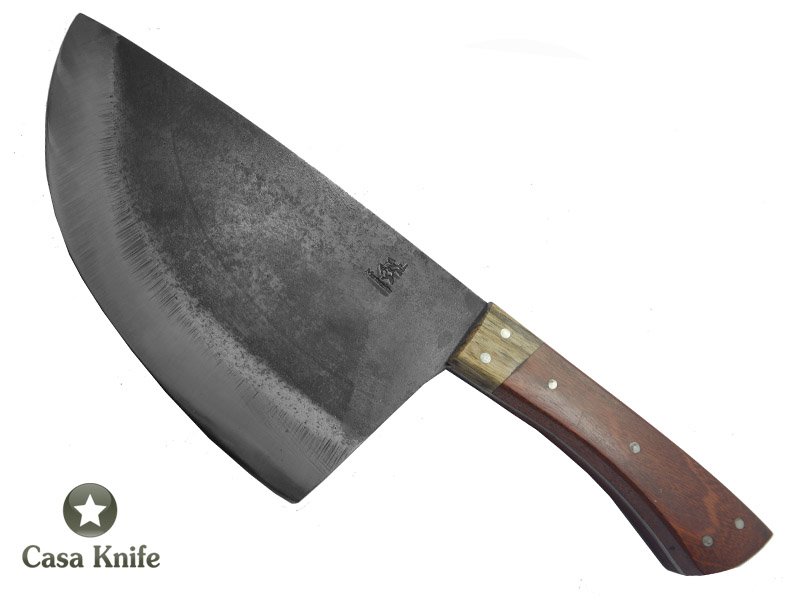 Montecristo Cutelo para colecionador forjado em C- 75. Empunhadura em Gabriuva e madeira estabilizada, 35 cm
