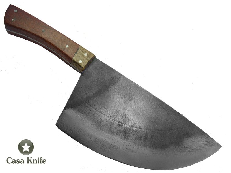 Montecristo Cutelo para colecionador forjado em C- 75. Empunhadura em Gabriuva e madeira estabilizada, 35 cm