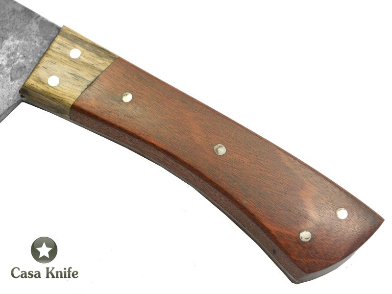 Montecristo Cutelo para colecionador forjado em C- 75. Empunhadura em Gabriuva e madeira estabilizada, 35 cm