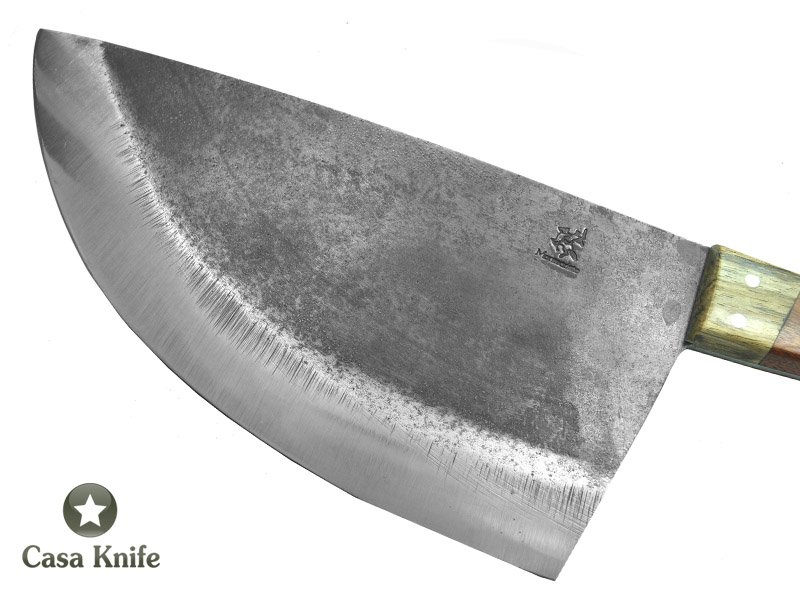 Montecristo Cutelo para colecionador forjado em C- 75. Empunhadura em Gabriuva e madeira estabilizada, 35 cm