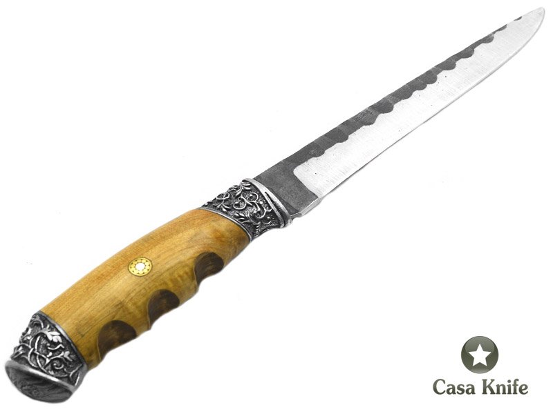 Montecristo faca Brute Forge para colecionador em aço inox 420 com empunhadura de pau de marfim 29 cm