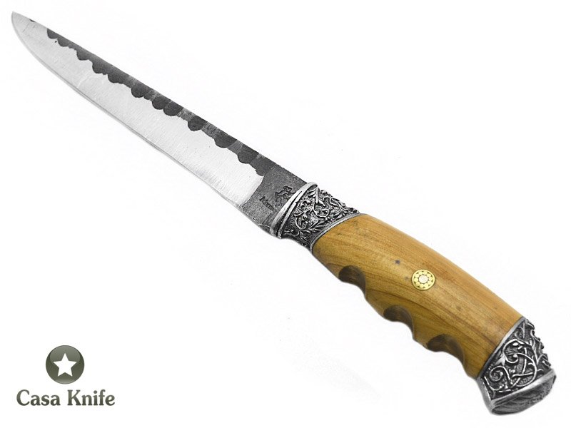 Montecristo faca Brute Forge para colecionador em aço inox 420 com empunhadura de pau de marfim 29 cm