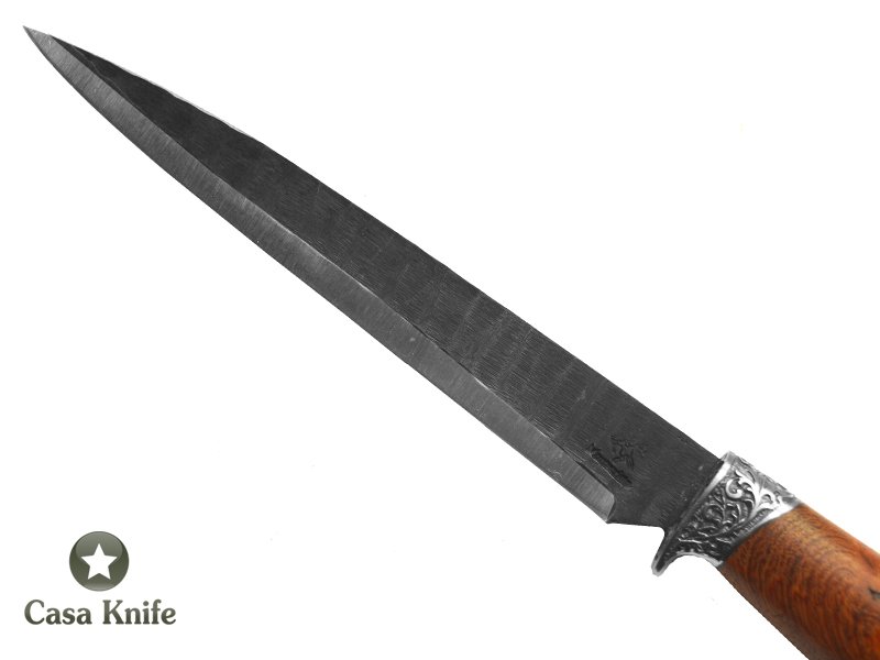 Montecristo Faca Brüt Forge para colecionador em aço inox 420 com empunhadura em radica de Cerejeira, 34 cm
