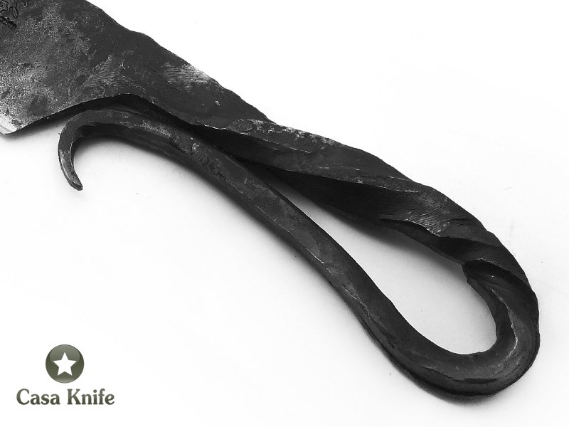 Montecristo faca Brute Forge para colecionador toda forjada em aço 1050 com alto teor de manganês 33 cm