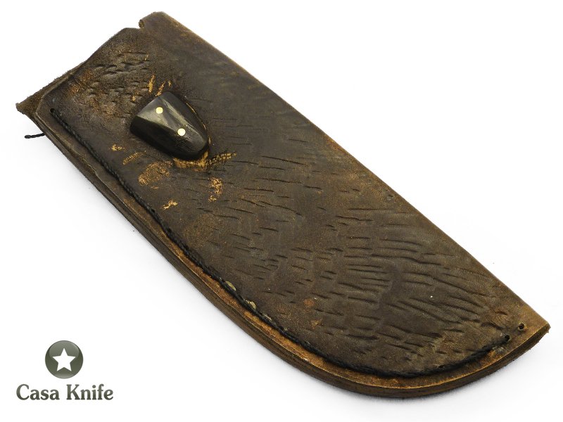 Montecristo faca bushcraft para colecionador em aço C-75 com empunhadura em chifre de búfalo 32 cm
