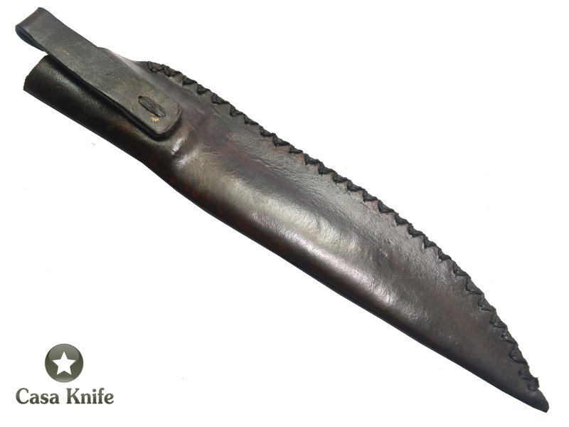 Montecristo Faca para churrasco para colecionador forjada em aço damasco escalavrado. Empunhadura em Jacaranda Bahia, 29 cm