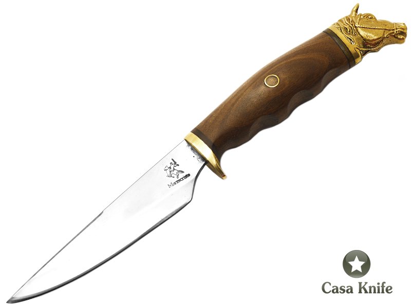 Montecristo faca para colecionador forjada em aço 420C com empunhadura em cerne de cabreúva 27 cm