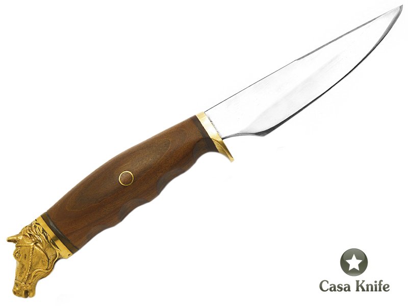 Montecristo faca para colecionador forjada em aço 420C com empunhadura em cerne de cabreúva 27 cm