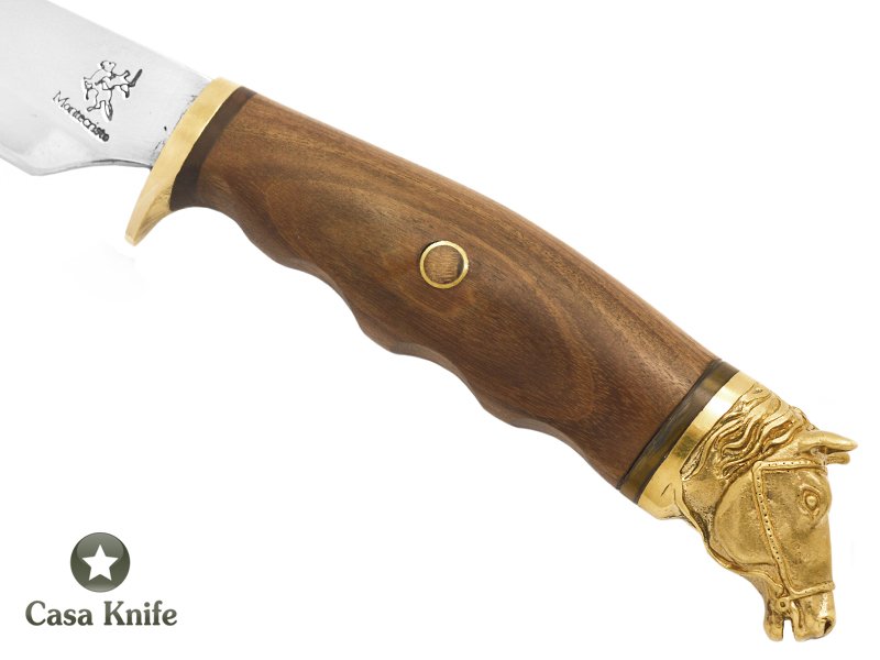 Montecristo faca para colecionador forjada em aço 420C com empunhadura em cerne de cabreúva 27 cm