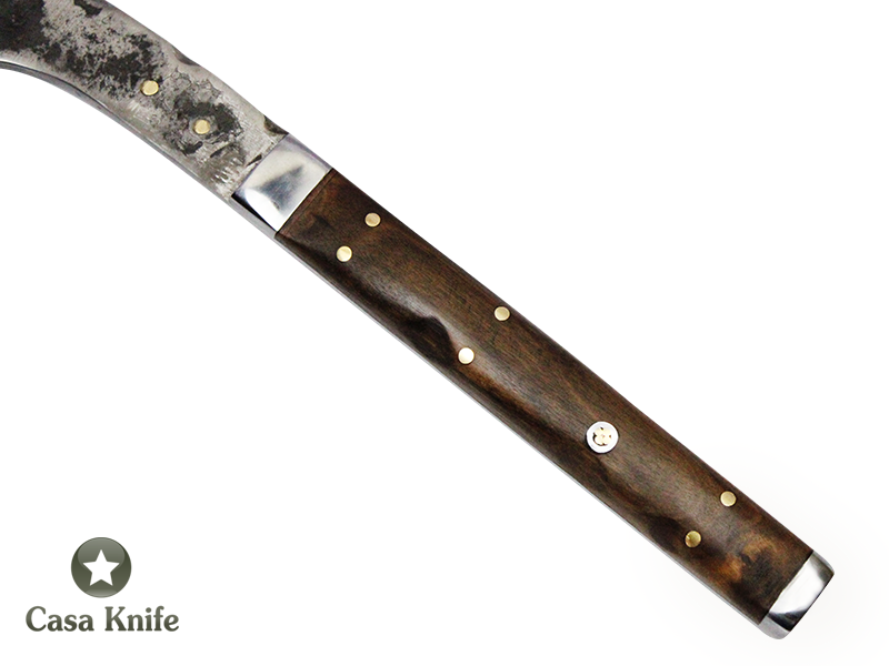 Montecristo machado para colecionador em aço 5160, com empunhadura em Madeira de Guajuvira, 45 cm