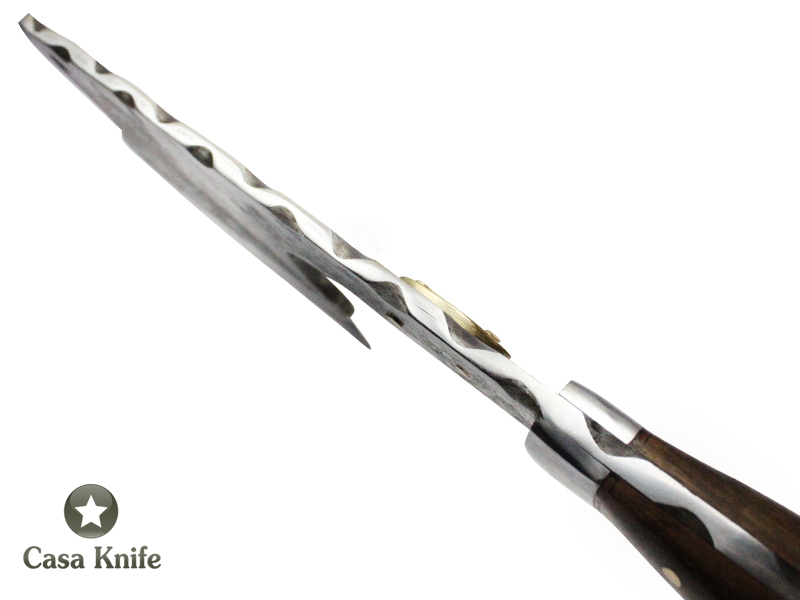 Montecristo machado para colecionador em aço 5160, com empunhadura em Madeira de Guajuvira, 45 cm