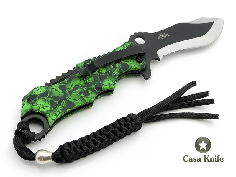 MTech canivete em aço inoxidável com empunhadura em alumínio 27 cm