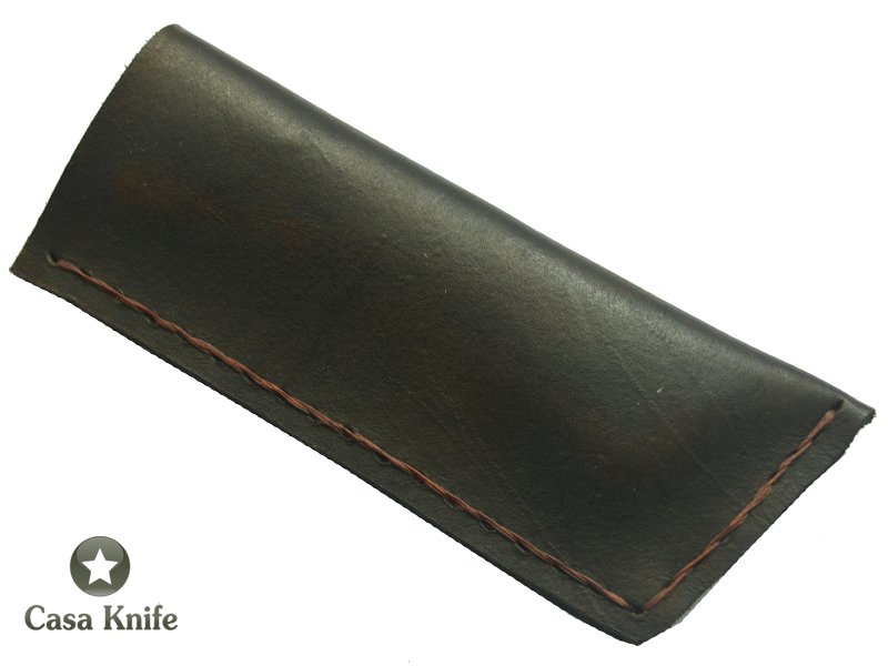 Navalha para colecionador forjada em aço 5160, Empunhadura em madeira de Nogueira, 22 cm