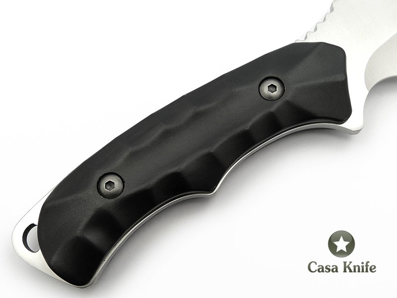 Sanjia Faca em aço inoxidável com empunhadura em alumínio 26 cm