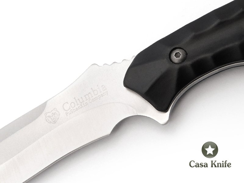 Sanjia Faca em aço inoxidável com empunhadura em alumínio 26 cm