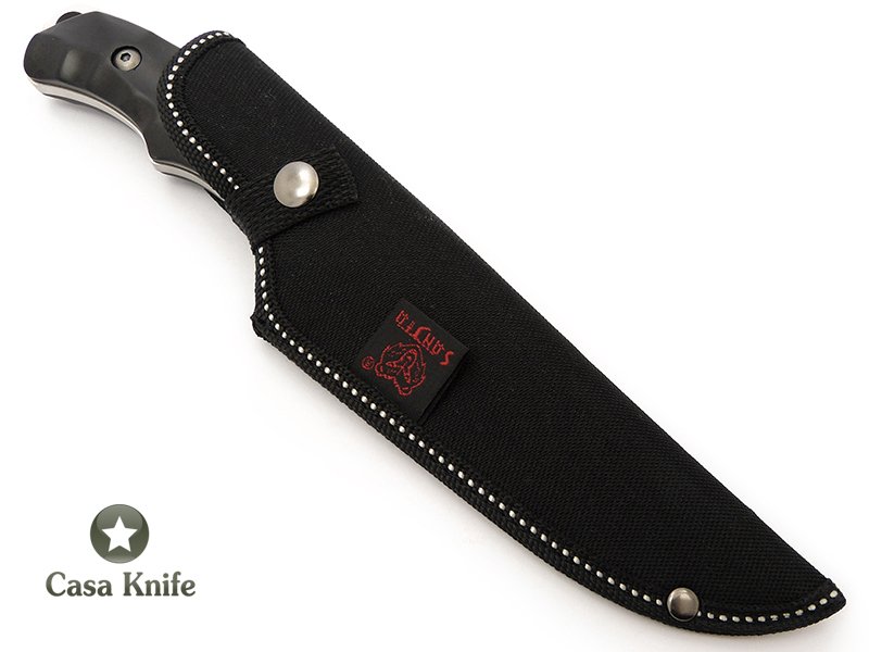 Sanjia Faca em aço inoxidável com empunhadura em alumínio 26 cm