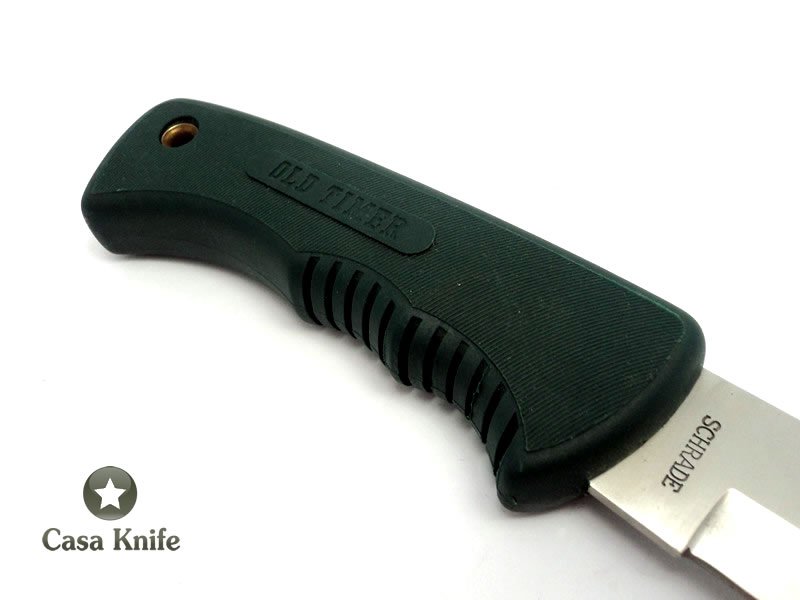 Schrade Faca de Acampamento clássico com empunhadura em borracha 23 cm
