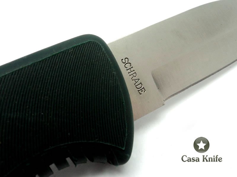 Schrade Faca de Acampamento clássico com empunhadura em borracha 23 cm