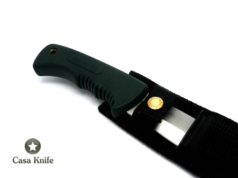 Schrade Faca de Acampamento clássico com empunhadura em borracha 23 cm
