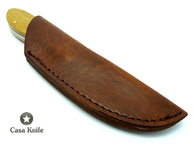 Schrade Faca em aço inoxidável com acabamento simulando aço damasco 18 cm