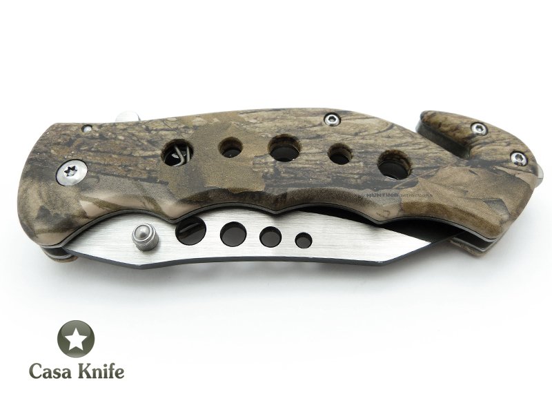 Tac-Force canivete em aço inoxidável com empunhadura em resina 22 cm